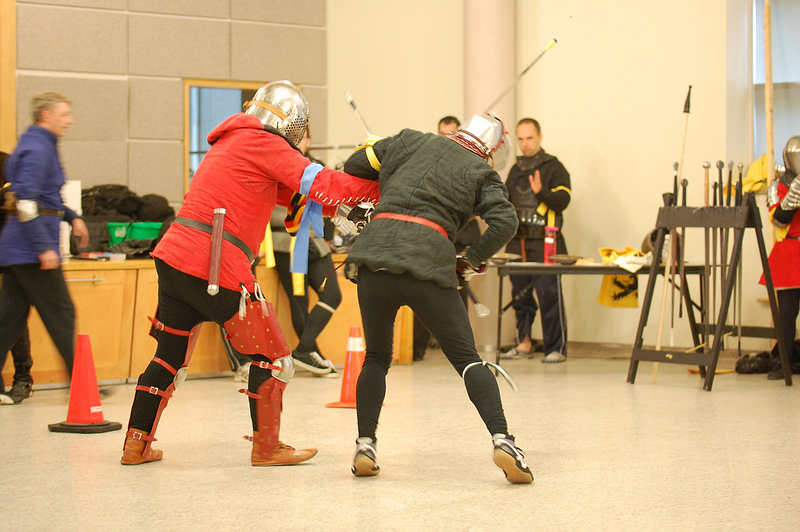 Dr. Bill Erneohazy an Sean Hayes tangle at the half-sword.